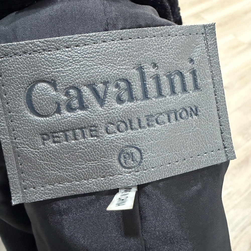 Cavalini Size LP Women Petite Faux Fur Jacket - Picture 14 of 15